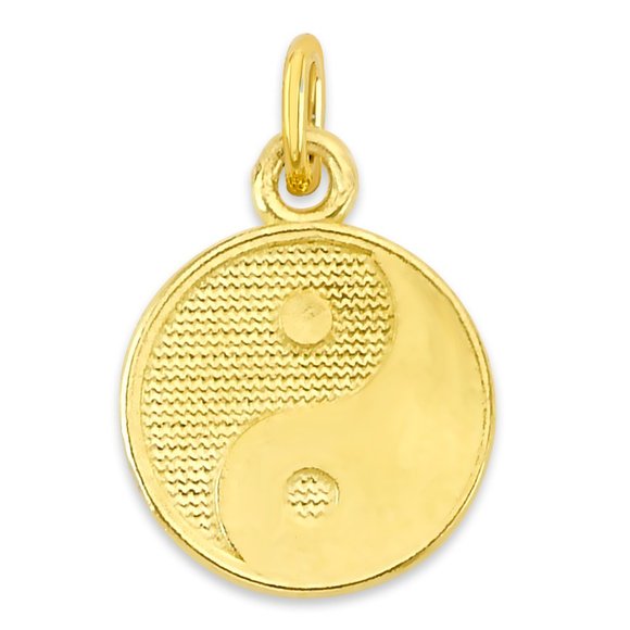 Solid 14k Gold Yin Yang Charm with Clasp - Picture 2 of 5